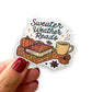 Sweater Weather Reads Die Cut Holographic Sticker