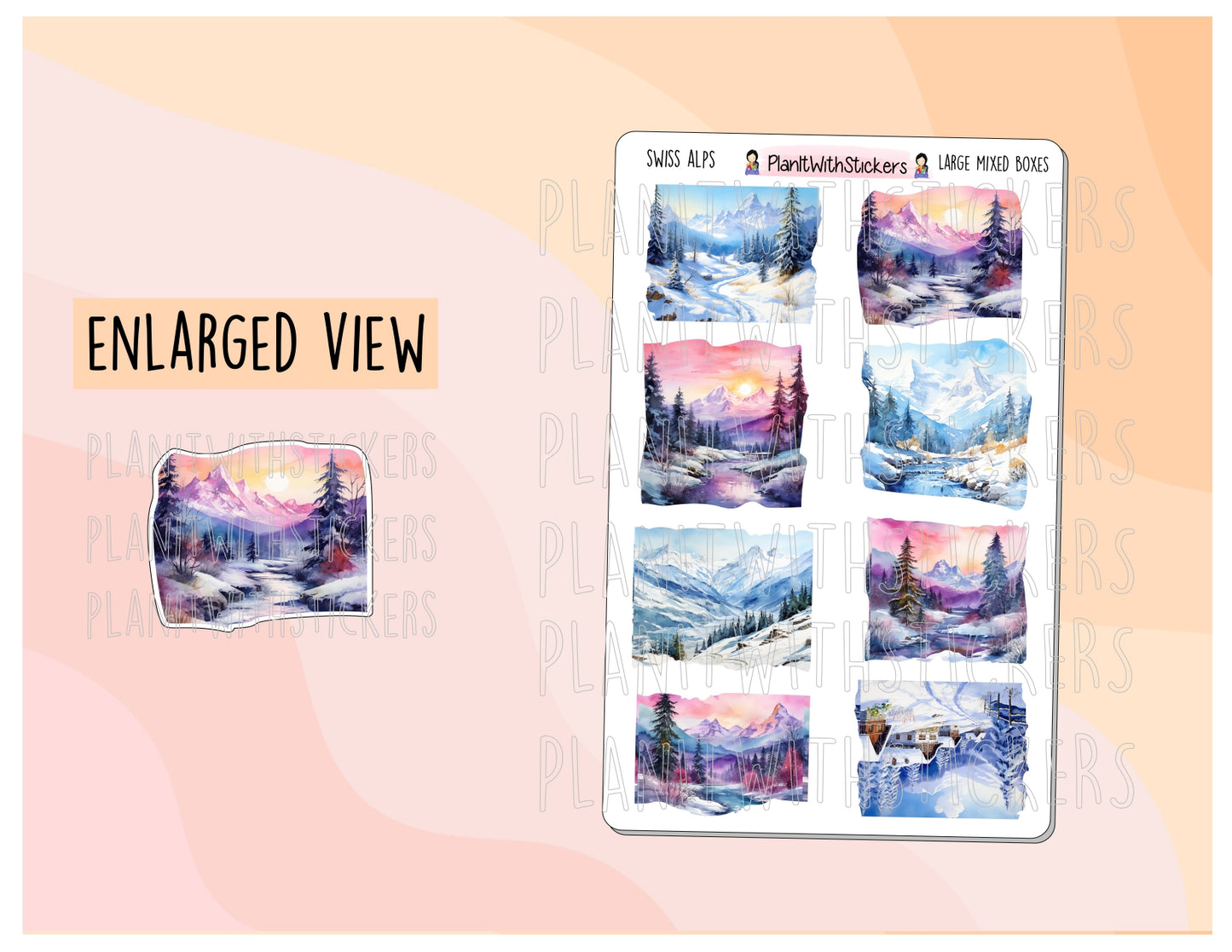 Swiss Alps Mountains - Large Mixed Boxes - Winter 24/25 Collection