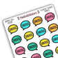 "Synopsis" Bookish Bubbles Book Review Sticker - Summer 2026