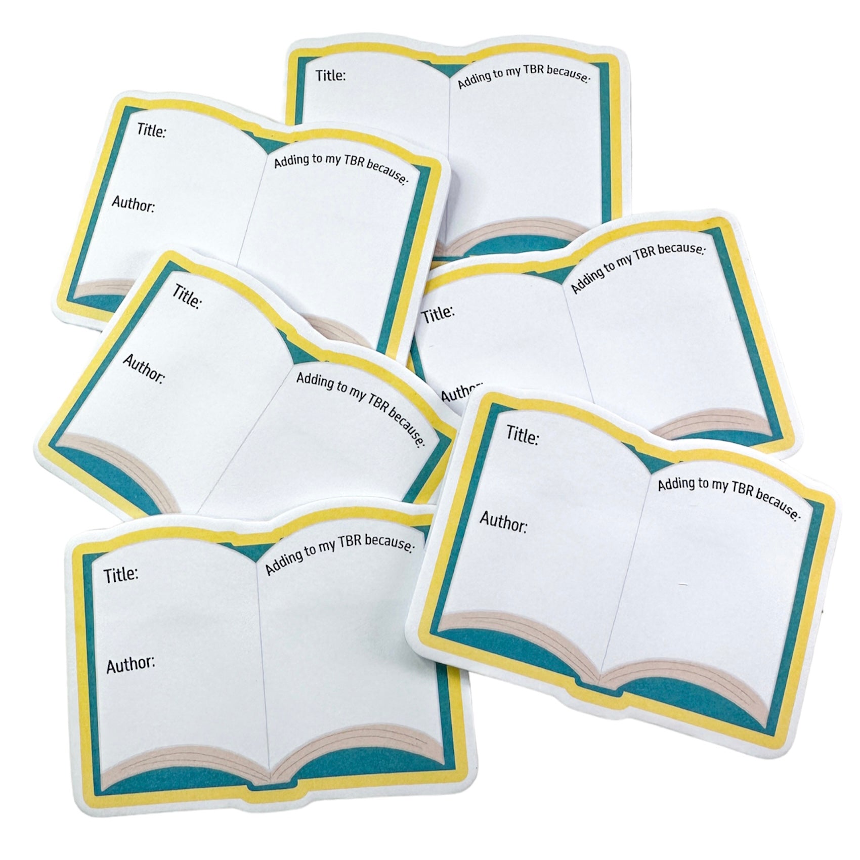 TBR To Be Read Bookish Sticky Notes For Book/Reading Journal [MADE IN ...