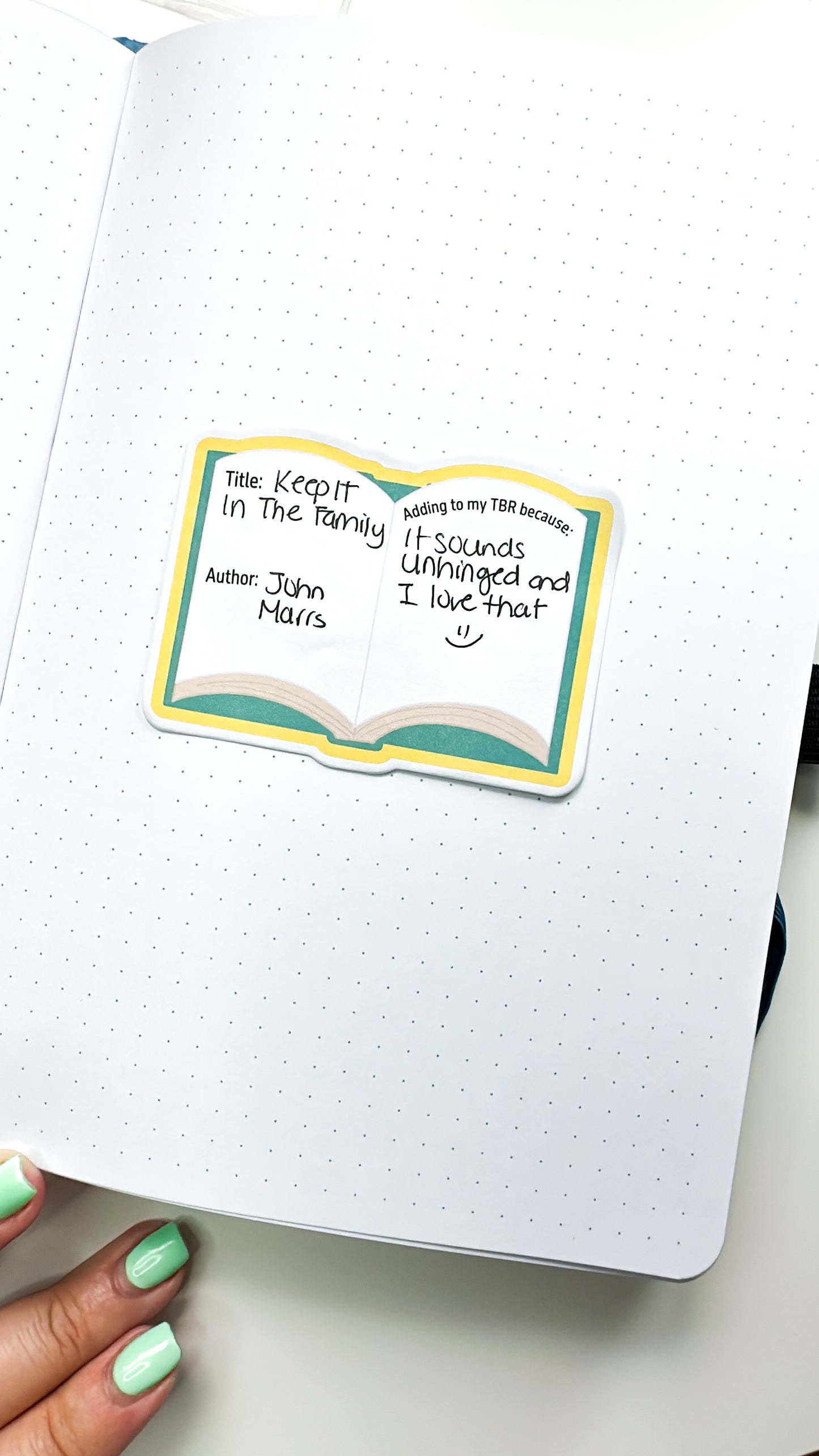 TBR To Be Read Bookish Sticky Notes For Book/Reading Journal