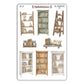 Tall Bookshelf V2 Book Journal Deco Stickers