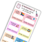 The Lover Era (#7) The Eras Reading Challenge Book Prompt Stickers