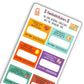 The Showgirl Era (#12) The Eras Reading Challenge Book Prompt Stickers