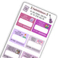 The Speak Now Era (#3) The Eras Reading Challenge Book Prompt Stickers