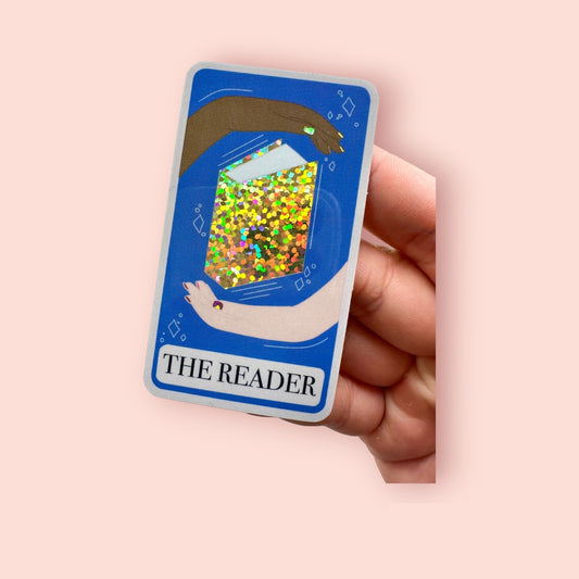 The Reader Bookish Reading Vinyl Diecut Sticker