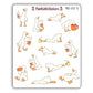 Tired Geese Silly Goose V2 Sticker Sheet