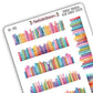 Vibrant Rainbow Book Border Stickers