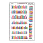 Vibrant Rainbow Book Border Stickers
