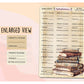 Vintage Library - Duo Book Reading Tracker Stickers