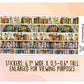 Whimsical Library Washi Strips - Long Strips