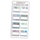Full view of winter-themed mini reading challenge sticker sheet with 8 book prompts, shown in neutral colour options.