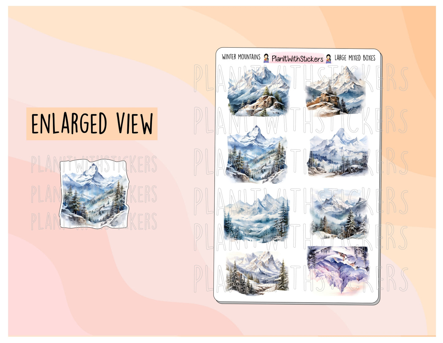 Winter Mountains - Large Mixed Boxes - Winter 24/25 Collection