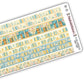 Yellow Bookshelves Long Washi Strips