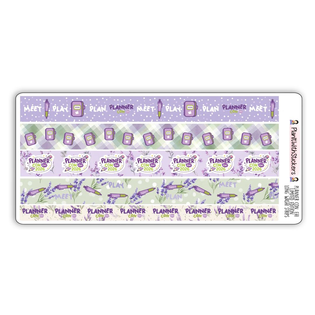 Limited Edition Long Washi Strips