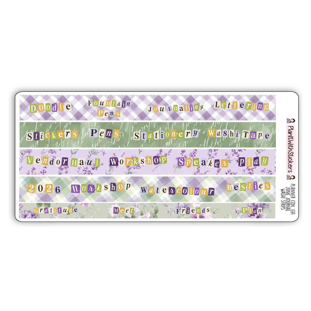 Junk Journal Washi Strips