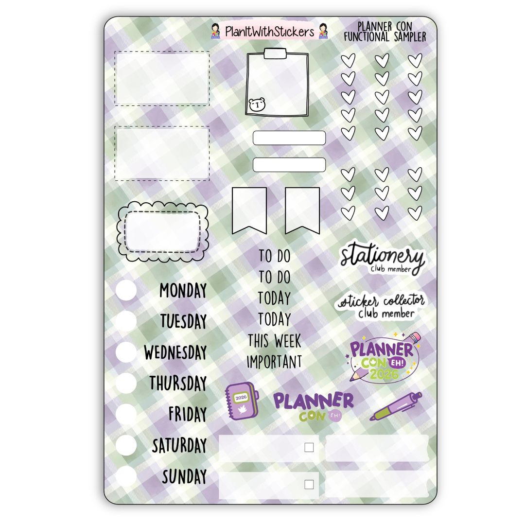 Functional Sticker Sampler