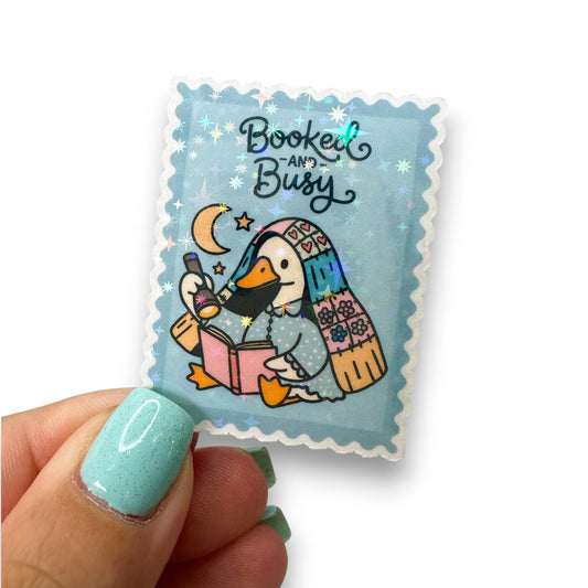 Booked and Busy Silly Goose Diecut
