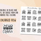 Book Lovers Quote and Phrases VERSION 10 Sampler Sticker Sheet for Planners