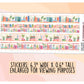 Book Washi Strips - Long Strips