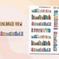 Colourful Book Border Stickers