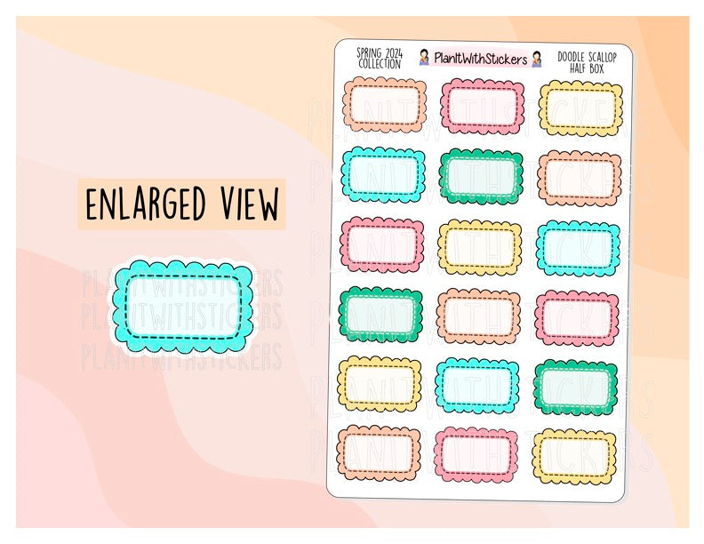 Doodle Scallop Half Box Spring 2024 Colours PlanItWithStickers