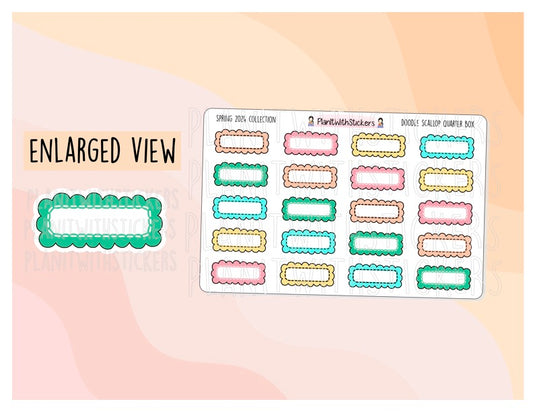 Doodle Scallop Quarter Box - Spring 2024 Colours