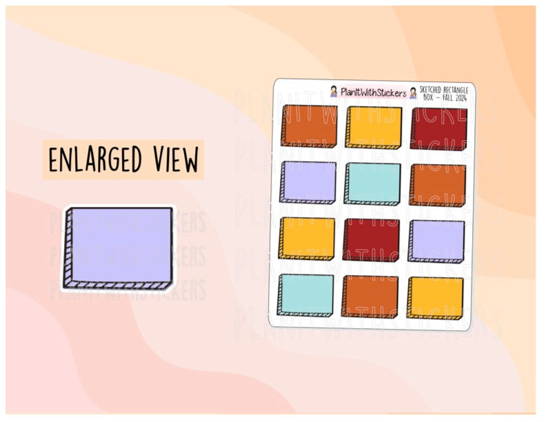 Sketched Rectangle Boxes - Fall 2024 Colours