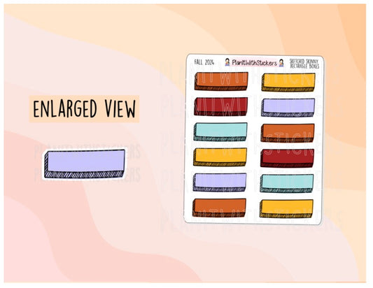 Sketched Skinny Rectangle Boxes - Fall 2024 Colours