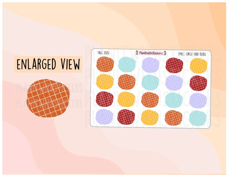 Small Circle Grid Blobs - Fall 2024 Colours