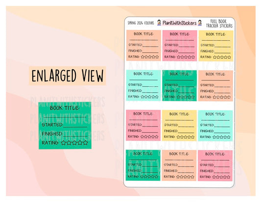 Full Book Reading Tracker - Spring Bookish Collection