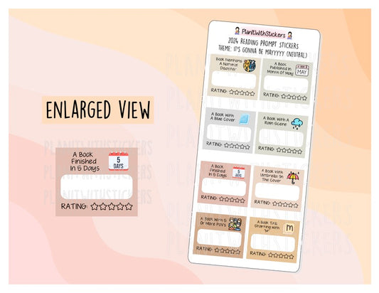 2024 - It's Gonna Be Mayyyyy Reading Challenge [2 Colour Options]