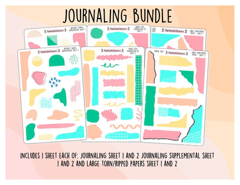 The Journaling Bundle - Spring 2024 Colour Palette - 6 sheets