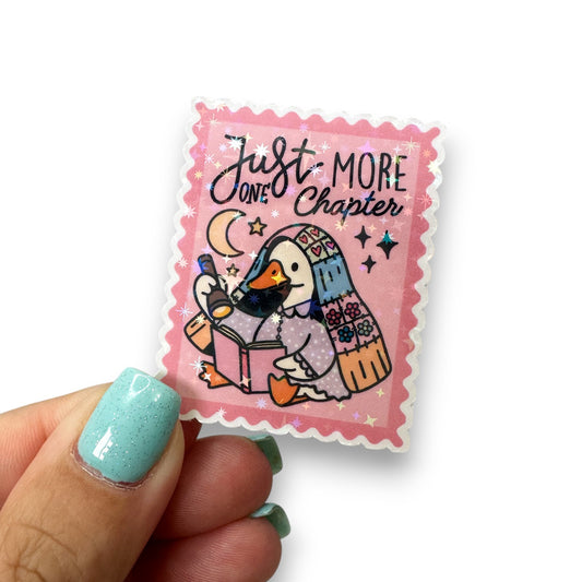 Just One More Chapter Silly Goose Diecut