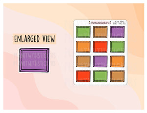 Handdrawn Picture Frame Box - Fall 2023 Colours