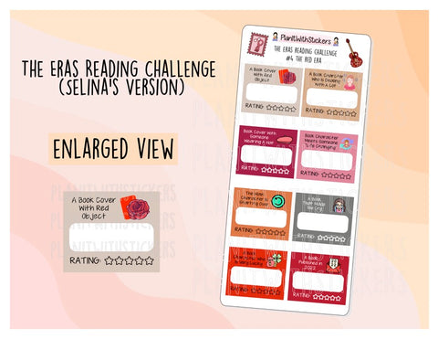 The RED Era (#4) The Eras Reading Challenge, Book Prompts for Musician/Singer Reading Challenge