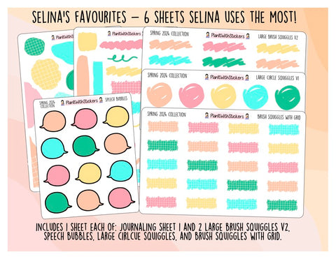 Selina's Favourites! Spring 2024 Colour Palette - 6 sheets