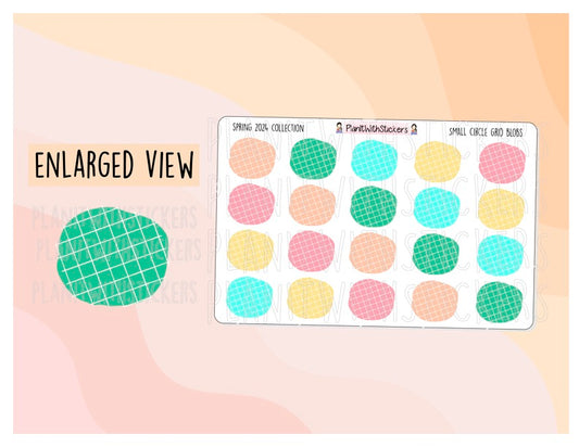 Small Circle Grid Blobs - Spring 2024 Colours