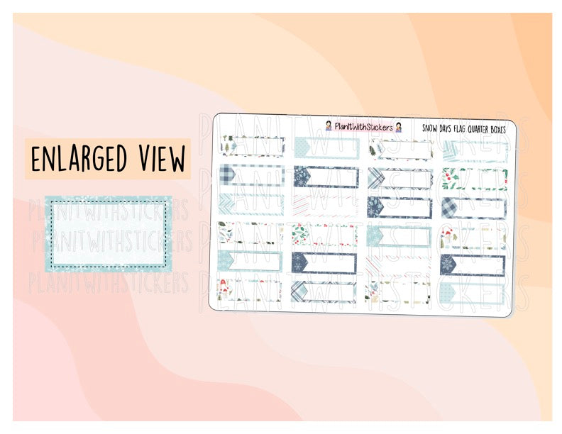 Snow Days - Flag Quarter Boxes