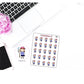 102 - Emma (Kawaii Girl) Cleaning Floor Household Chores Stickers for , Plum Paper, Recollections, and similar planners