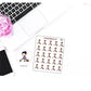 104 - Katie (Kawaii Girl) Vacuuming Cleaning Household Chores Stickers for , Plum Paper, Recollections, and similar planners