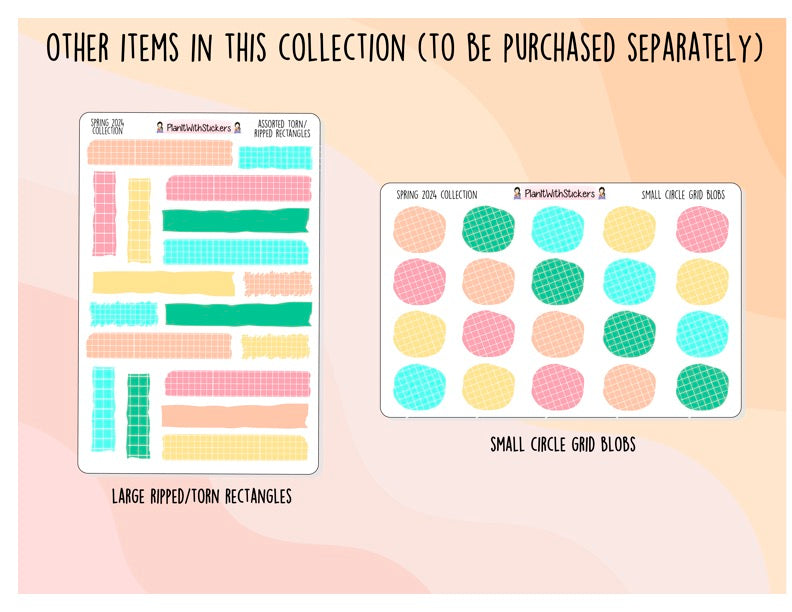 Sketched Skinny Rectangle Boxes - Spring 2024 Colours