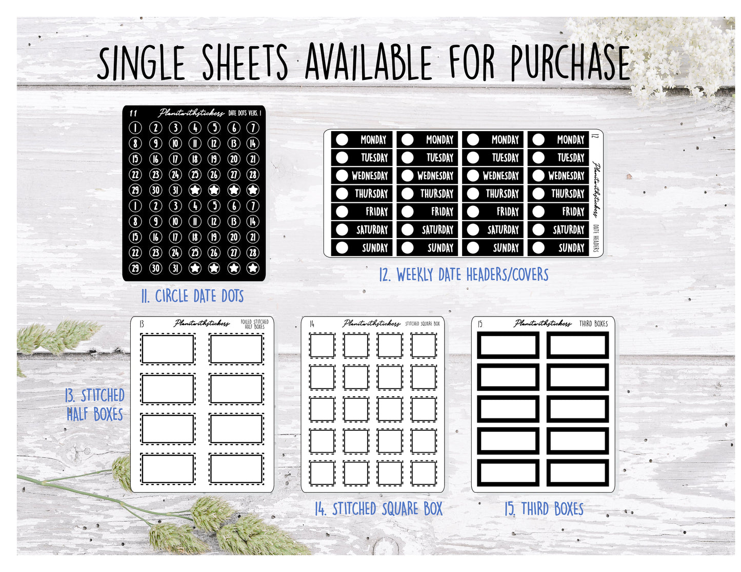 A La Carte -  Weekly Date Covers ADD ON FEE