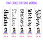 Winter Princess Sticker Storage Album
