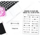 Assorted Box Dividers - Minimal / Bujo Planning Stickers