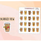 Fall / Autumn Cup Decoration Planner Stickers