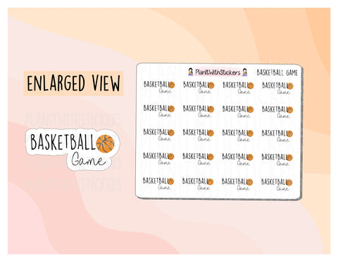 Basketball Game Tracker Stickers