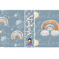 Blue Rainbows Sticker Storage Album