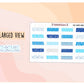 Blue Winter Washi Tape Sample Stickers
