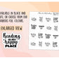 Book Lovers Quote and Phrases VERSION 5 Sampler Sticker Sheet for Planners